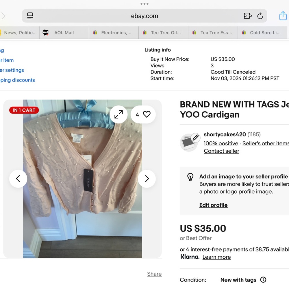 Jenny Yoo Pink Cardigan Sweater